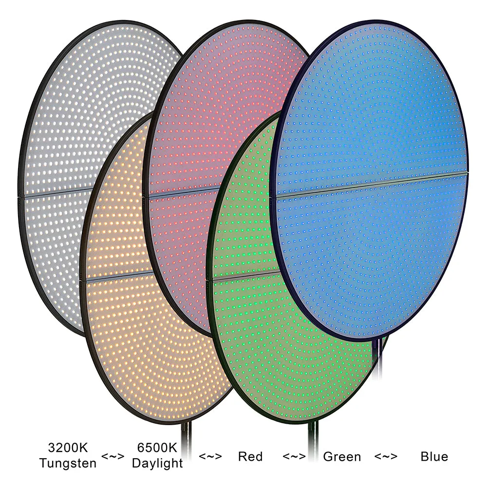 SkyFiller Wings Prizmo Edition LED Lighting SFW-1500RSRGB - 36in 260w RGBW T Folding LED Panel Lighting from Fotodiox