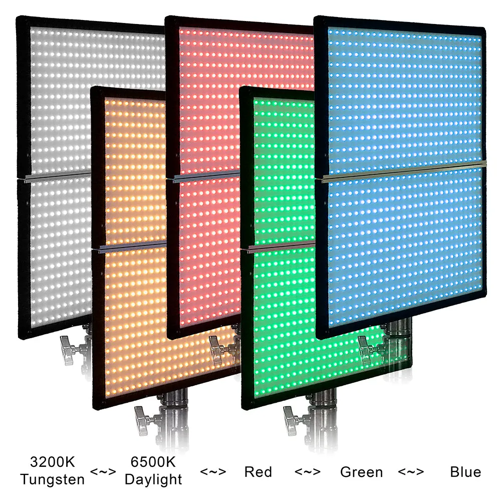 SkyFiller Wings Prizmo Edition LED Lighting SFW-150SSRGB - 2x2 150w RGBW T Folding LED Panel Lighting from Fotodiox