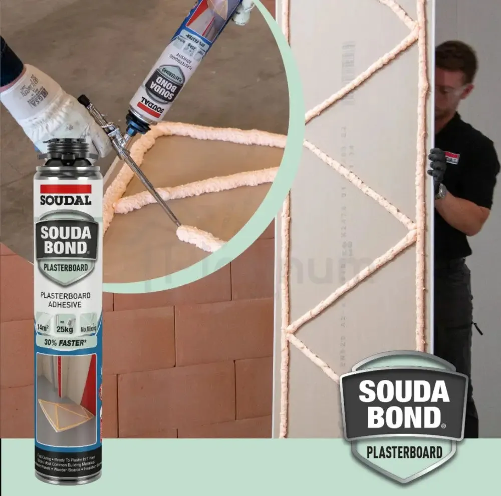 Soudabond PLASTERBOARD - PU Adhesive Foam