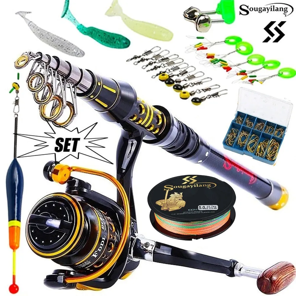 Spinning Reel Fishing Rod Full Kits