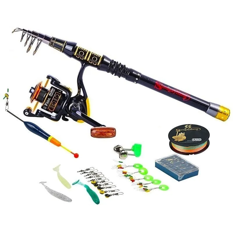 Spinning Reel Fishing Rod Full Kits