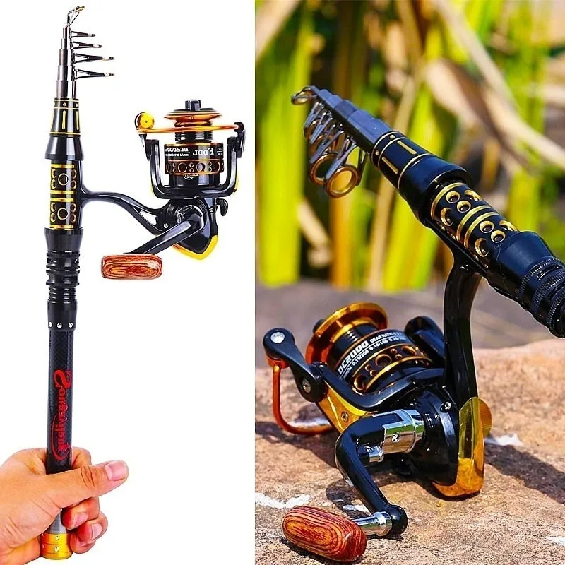 Spinning Reel Fishing Rod Full Kits