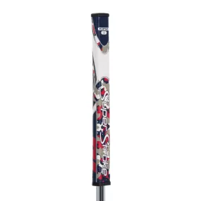 Super Stroke Zenergy FLATSO 1.0 Putter Grip (Camo Red/White/Blue)