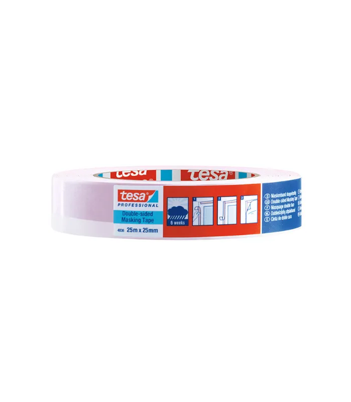 Tesa Professional 4836 Double-Sided Masking Tape - 25mm x 25m