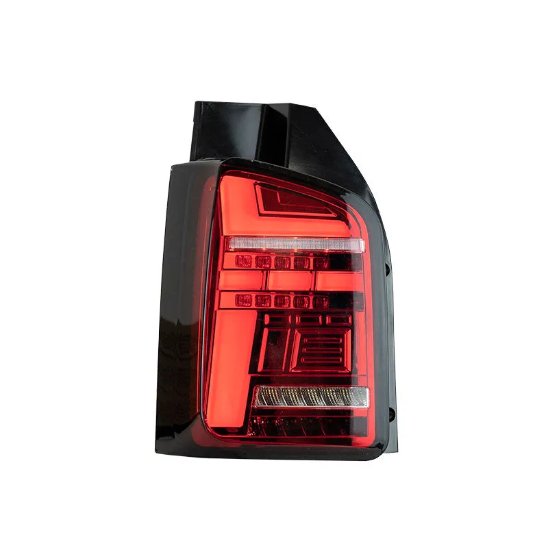 VW T5.1 (2010-15) – Rear Lights – Sequential Indicator – LED – Red (T6.1 Style)