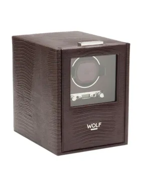 WOLF Blake Single Winder with Storage - Brown Lizard - Module 2.7